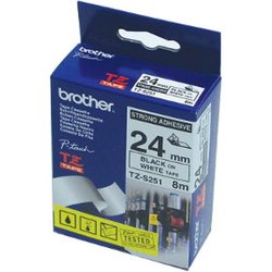 Brother TZ-S251 Directlabel Black On White Extra Strong Laminat 24Mm X