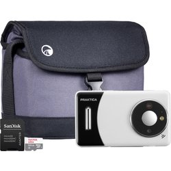 Praktica DZ13 Compact Digital Camera - White - Camera + 64GB Microsd C
