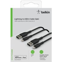 Belkin CAA001BT1MBK2PK lightning cable 1 m Black