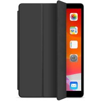 eSTUFF DENVER Folio Case for iPad 9.7 2018/2017- Black PU leather/Clea