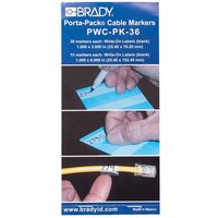 Brady PWC-PK-36 cable marker Transparent. White Vinyl 45 pc(s)
