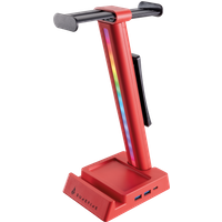 Verbatim SureFire Vinson N2 Dual balance Gaming RGB headset stand Red