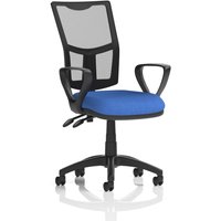 Dynamic Eclipse Plus II Lever Task Operator Chair Mesh Back Blue With