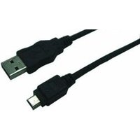 LogiLink CU0014 USB cable USB 2.0 1.8 m USB A Mini-USB B Black