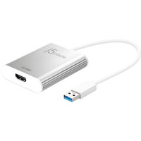 j5create JUA354 USBâ„¢ 3.0 to 4K HDMâ„¢ Display Adapter, Silver