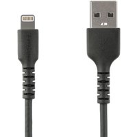 StarTech.com 3 foot (1m) Durable Black USB-A to Lightning Cable - Heav