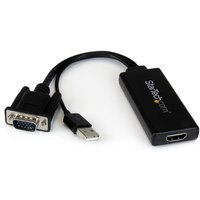 StarTech.com VGA to HDMI Adapter with USB Audio & Power – Portable