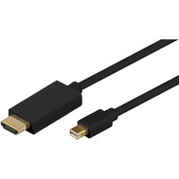 Microconnect MDPHDMI3B video cable adapter 3 m Mini DisplayPort HDMI T