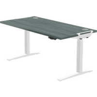 Fellowes Levado White Desk Base and Newport Oak Worktop 1400mm