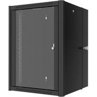 Lanview RWP16U45BL-D rack cabinet 16U Wall mounted rack Black