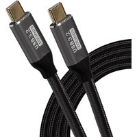 Maplin 'Maplin USB-C to USB-C Cable Braided V3.2 Gen2 10Gbps 100W