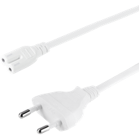 LogiLink Power cable. CEE 7/16 to IEC C7. white. 10 m