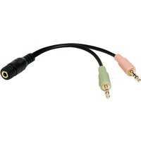 LogiLink CA0020 audio cable 0.15 m 3.5mm 2 x 3.5mm Black