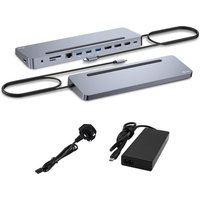 i-tec USB-C Metal Ergonomic 3x 4K Display Docking Station with Power D