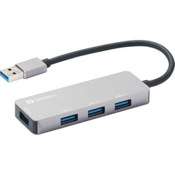 Sandberg USB-A Hub 1Xusb3.0+3X2.0 Saver