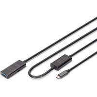 Digitus Active USB 3.2 Gen1 5G extension cable. USB-C - USB-A. 10m