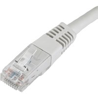 Cablenet 1m Cat6 RJ45 White U/UTP PVC 24AWG Flush Moulded Booted Patch