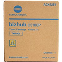 Konica Minolta A0X5254/TNP-50Y Toner yellow. 5K pages for KM Bizhub C