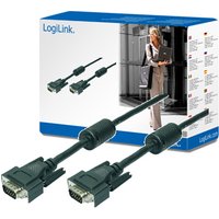 LogiLink VGA. M/M. 10m VGA cable VGA (D-Sub) Black