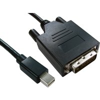 Cables Direct Mini DisplayPort - DVI. 1m DVI-D Black