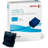 Xerox 108R00954 Dry ink in color-stix cyan. 6x17.3K pages Pack=6 for X