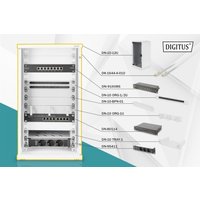 Digitus Network Set - 254 mm (10") - 12U. 312 x 300 mm (W xD)