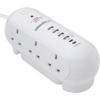 connektgear 27-6020S/USB power extension 2 m 6 AC outlet(s) Indoor Whi