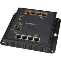 StarTech.com Industrial 8 Port Gigabit PoE Switch - 4 x PoE+ 30W - Pow