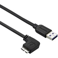 StarTech.com Slim Micro USB 3.0 Cable - M/M - Left-Angle Micro-USB - 0
