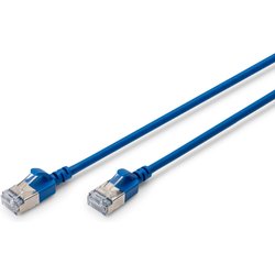 Digitus Cat 6A F-FTP Slim Patch Cord. 0.5M. Blue