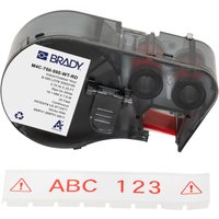 Brady M4C-750-595-WT-RD printer label Red. White Self-adhesive printer