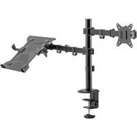 electriQ Monitor Arm with Laptop Tray