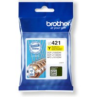 Brother LC-421Y Ink cartridge yellow. 200 pages for Brother DCP-J 1050