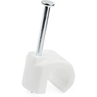 StarTech.com 100 Pack Large Cable Clips with Nail - Reusable - Nail-in