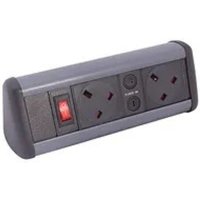 POWERDATA P-PACK DESK BLACK/GREY 2X POWER - MS