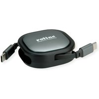 ROLINE 11.02.8420 USB cable USB 2.0 1.2 m USB C Black. Grey