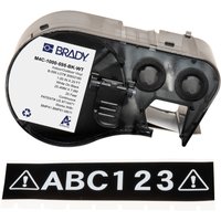 Brady M4C-1000-595-BK-WT printer label Black. White Self-adhesive prin