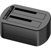 CoreParts MS-CLONER-SATA2.5-3.5 storage drive docking station Black