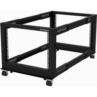StarTech.com 8U 4-Post Server Rack. 19in Open Frame Rack with 40in (10