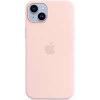 Apple iPhone 14 Plus Silicone Case with MagSafe - Chalk Pink
