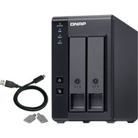 QNAP TR-002 storage drive enclosure HDD/SSD enclosure Black 2.5/3.5&qu