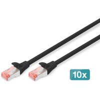 Digitus CAT 6 S/FTP patch cable. 10 pieces