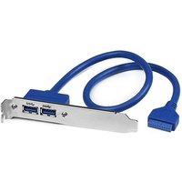 StarTech.com 2 Port USB 3.0 A Female Slot Plate Adapter