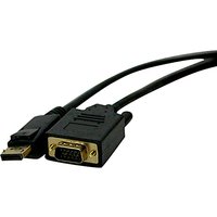 Cablenet 2m DisplayPort 1.2 Male - SVGA HD15 Male 1080i Black PVC Cabl