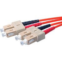 Cablenet 1m OM1 62.5/125 SC-SC Duplex Orange LSOH Fibre Patch Lead