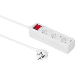 Microconnect GRU0033WS Power Extension 3 M 3 Ac Outlet(S) White