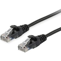 Equip Cat.6A U/UTP Patch Cable. 0.15m. Black
