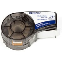 Brady 142811 Black. Yellow Self-adhesive printer label