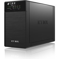 ICY BOX IB-RD3620SU3 disk array 0 TB Desktop Black
