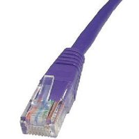 Cables Direct 0.5m CAT5e UTP networking cable Purple